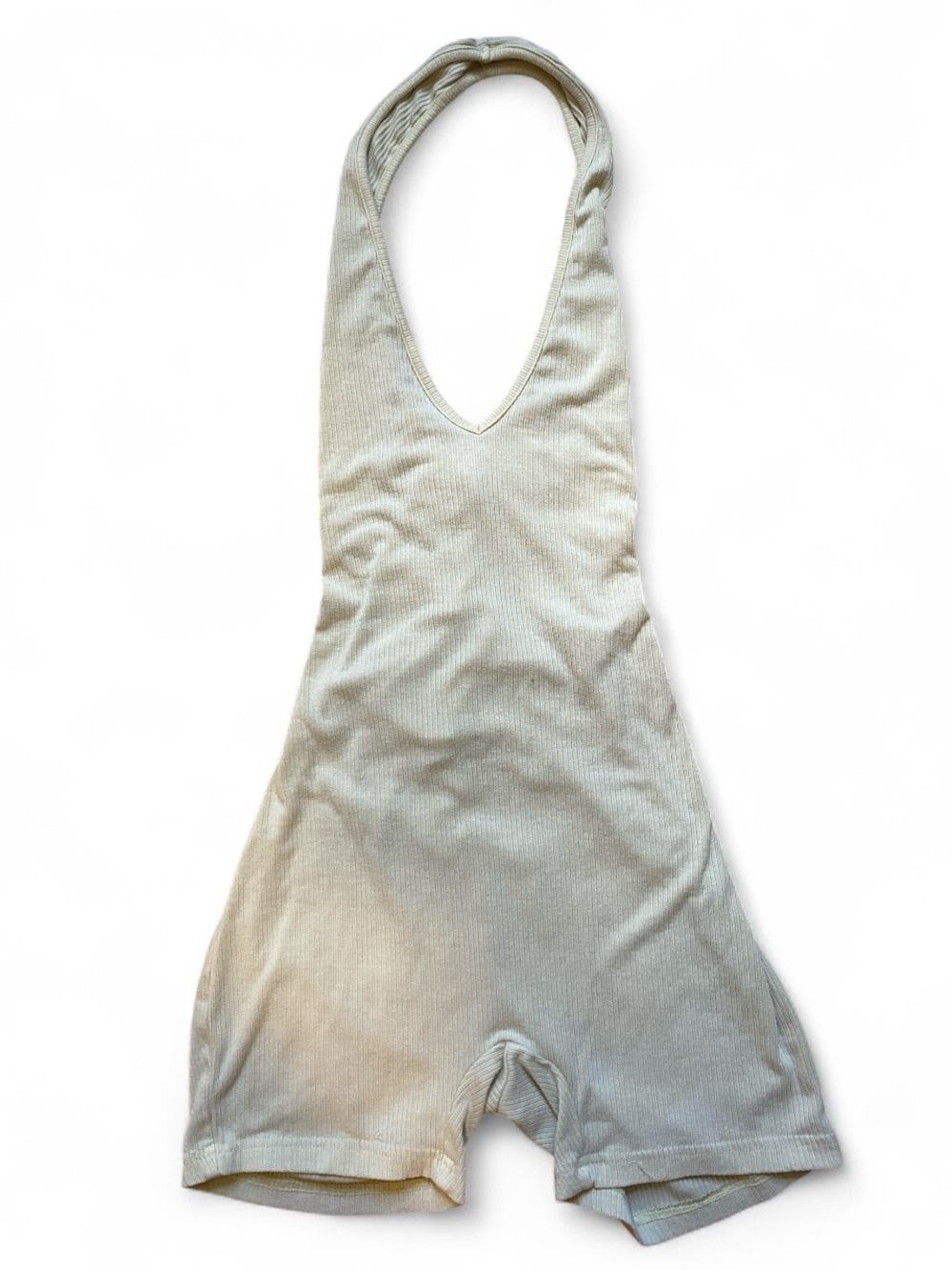 Light Yellow Halter Romper